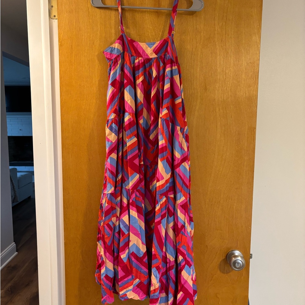 Colorful Geometric Pattern Dress